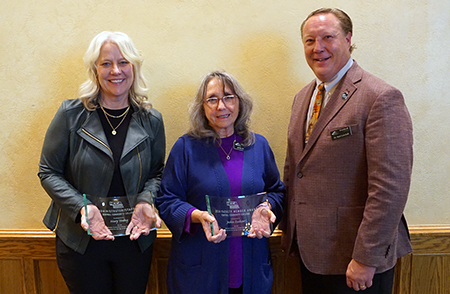 Award recipients pose for photo.